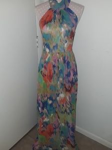 Long multi colored maxi type dress